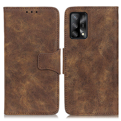 Coque Portefeuille Livre Cuir Etui Clapet M03L pour Oppo F19s Marron