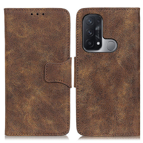 Coque Portefeuille Livre Cuir Etui Clapet M03L pour Oppo Reno5 A Marron