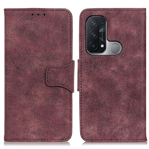 Coque Portefeuille Livre Cuir Etui Clapet M03L pour Oppo Reno5 A Violet