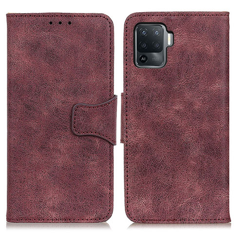 Coque Portefeuille Livre Cuir Etui Clapet M03L pour Oppo Reno5 F Violet