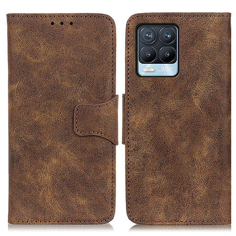 Coque Portefeuille Livre Cuir Etui Clapet M03L pour Realme 8 4G Marron