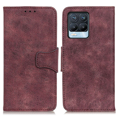 Coque Portefeuille Livre Cuir Etui Clapet M03L pour Realme 8 4G Violet