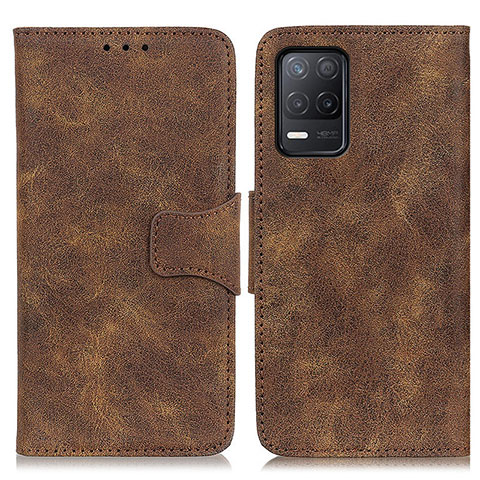 Coque Portefeuille Livre Cuir Etui Clapet M03L pour Realme 8s 5G Marron