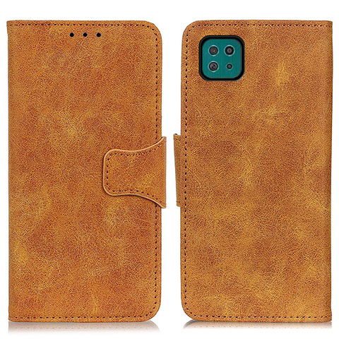 Coque Portefeuille Livre Cuir Etui Clapet M03L pour Samsung Galaxy F42 5G Kaki