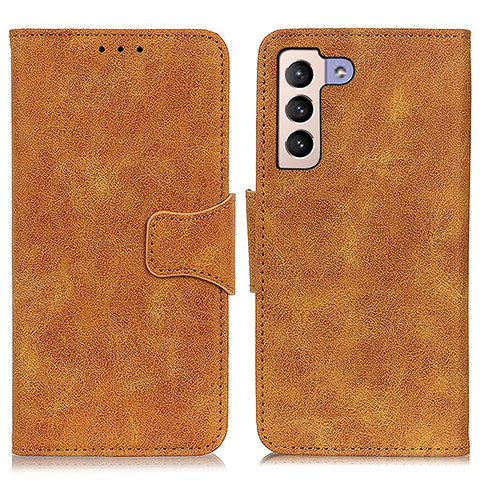 Coque Portefeuille Livre Cuir Etui Clapet M03L pour Samsung Galaxy S21 5G Kaki