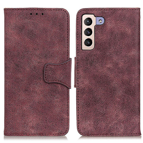 Coque Portefeuille Livre Cuir Etui Clapet M03L pour Samsung Galaxy S21 5G Violet