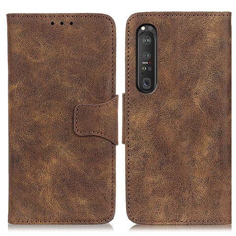 Coque Portefeuille Livre Cuir Etui Clapet M03L pour Sony Xperia 1 III Marron