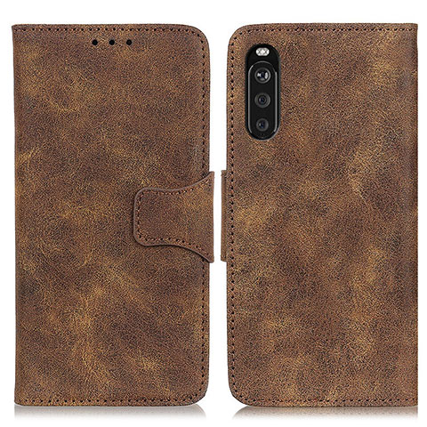 Coque Portefeuille Livre Cuir Etui Clapet M03L pour Sony Xperia 10 III Marron