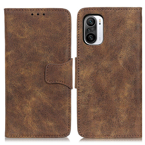 Coque Portefeuille Livre Cuir Etui Clapet M03L pour Xiaomi Mi 11i 5G Marron