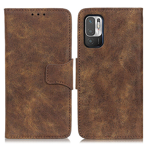 Coque Portefeuille Livre Cuir Etui Clapet M03L pour Xiaomi POCO M3 Pro 5G Marron