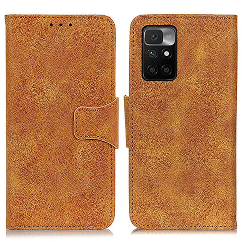 Coque Portefeuille Livre Cuir Etui Clapet M03L pour Xiaomi Redmi 10 (2022) Kaki