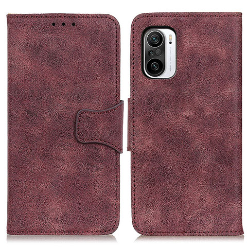 Coque Portefeuille Livre Cuir Etui Clapet M03L pour Xiaomi Redmi K40 5G Violet