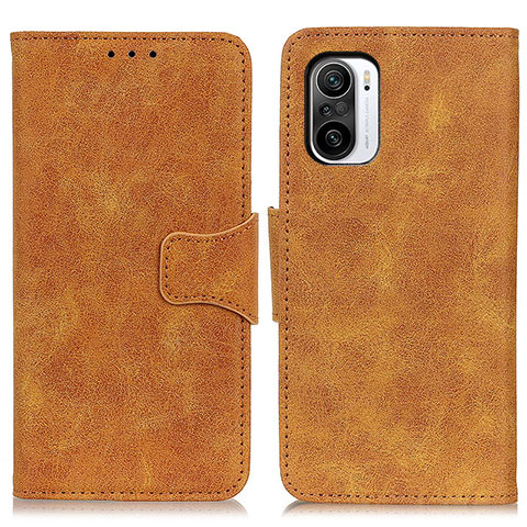 Coque Portefeuille Livre Cuir Etui Clapet M03L pour Xiaomi Redmi K40 Pro+ Plus 5G Kaki