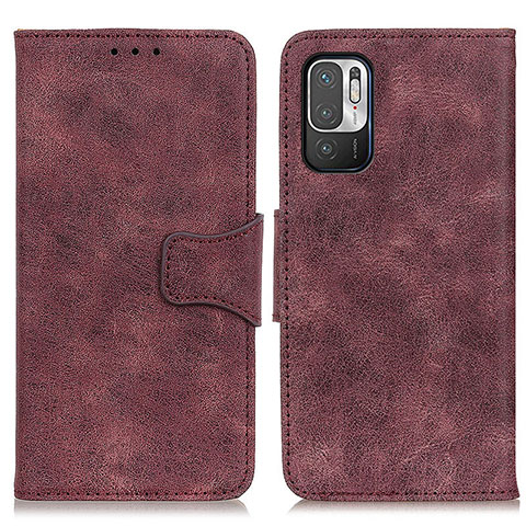 Coque Portefeuille Livre Cuir Etui Clapet M03L pour Xiaomi Redmi Note 10 5G Violet