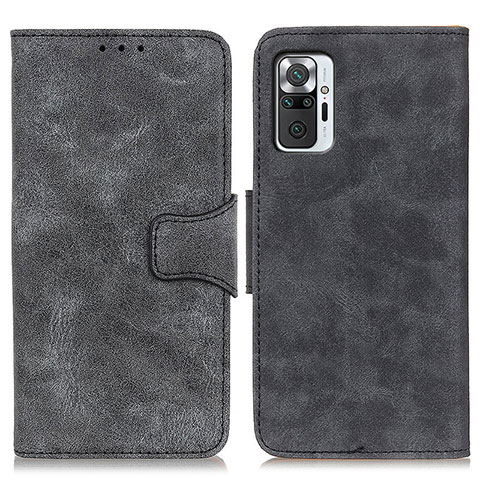 Coque Portefeuille Livre Cuir Etui Clapet M03L pour Xiaomi Redmi Note 10 Pro 4G Noir