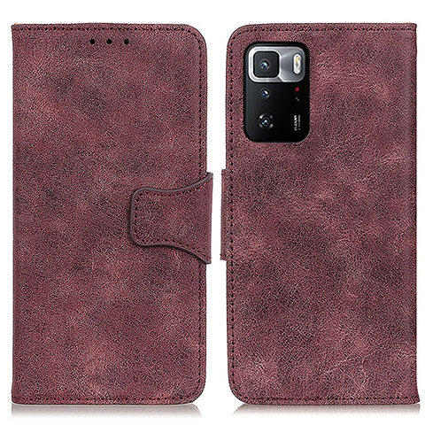 Coque Portefeuille Livre Cuir Etui Clapet M03L pour Xiaomi Redmi Note 10 Pro 5G Violet