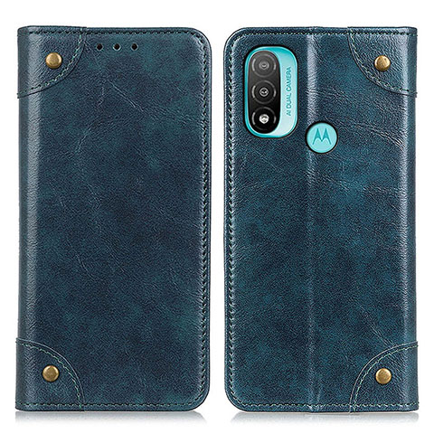 Coque Portefeuille Livre Cuir Etui Clapet M04L pour Motorola Moto E20 Bleu