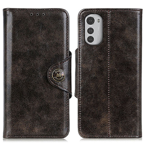 Coque Portefeuille Livre Cuir Etui Clapet M04L pour Motorola Moto E32s Bronze