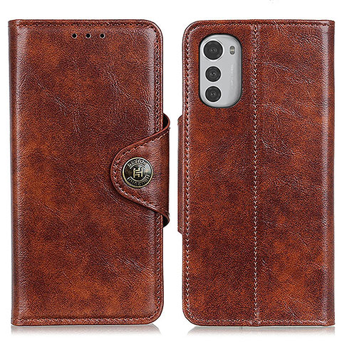 Coque Portefeuille Livre Cuir Etui Clapet M04L pour Motorola Moto E32s Marron