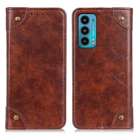 Coque Portefeuille Livre Cuir Etui Clapet M04L pour Motorola Moto Edge 20 5G Marron