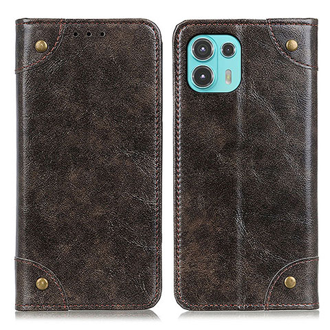 Coque Portefeuille Livre Cuir Etui Clapet M04L pour Motorola Moto Edge 20 Lite 5G Bronze