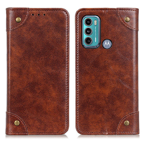 Coque Portefeuille Livre Cuir Etui Clapet M04L pour Motorola Moto G60 Marron