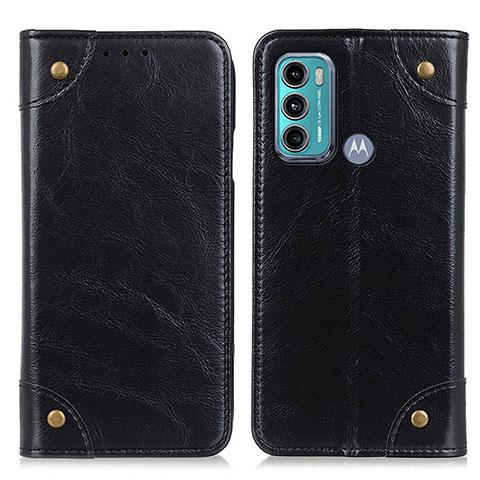 Coque Portefeuille Livre Cuir Etui Clapet M04L pour Motorola Moto G60 Noir