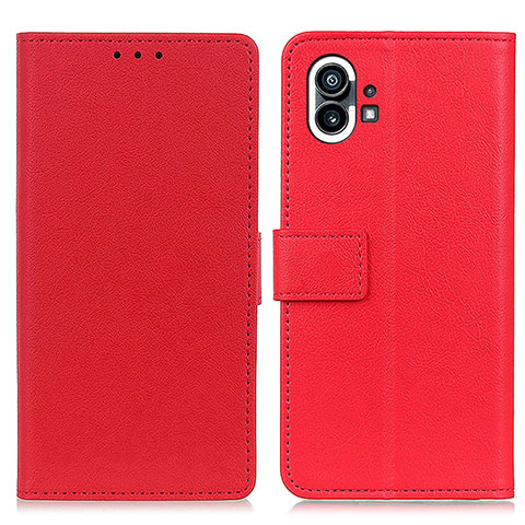 Coque Portefeuille Livre Cuir Etui Clapet M04L pour Nothing Phone 1 Rouge