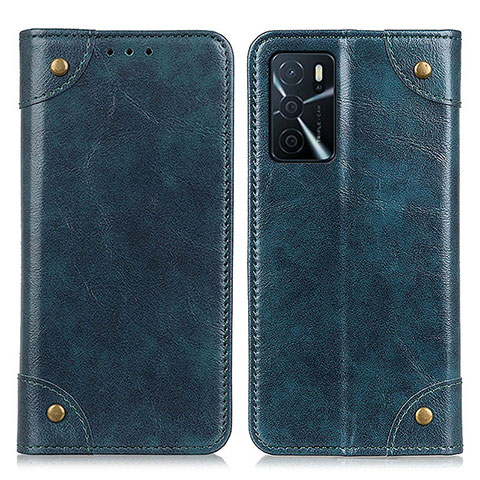 Coque Portefeuille Livre Cuir Etui Clapet M04L pour Oppo A16s Bleu