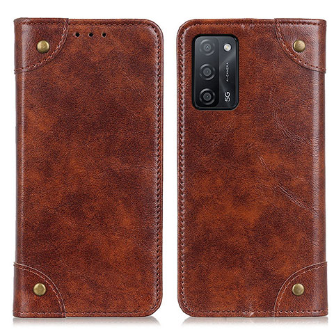 Coque Portefeuille Livre Cuir Etui Clapet M04L pour Oppo A53s 5G Marron