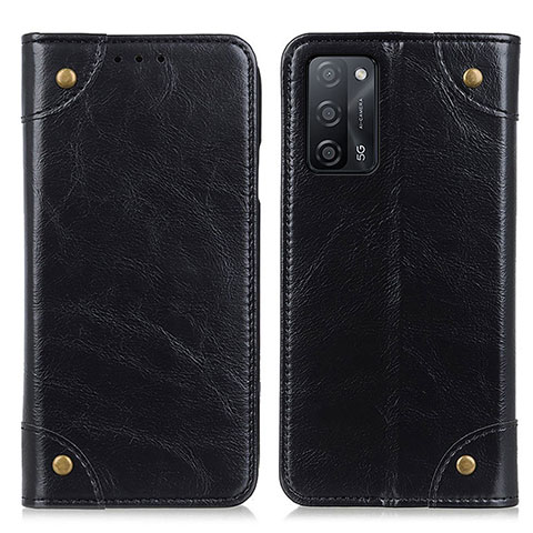 Coque Portefeuille Livre Cuir Etui Clapet M04L pour Oppo A56 5G Noir