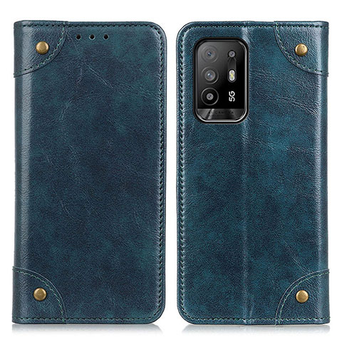 Coque Portefeuille Livre Cuir Etui Clapet M04L pour Oppo A94 5G Bleu