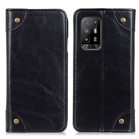 Coque Portefeuille Livre Cuir Etui Clapet M04L pour Oppo A94 5G Noir