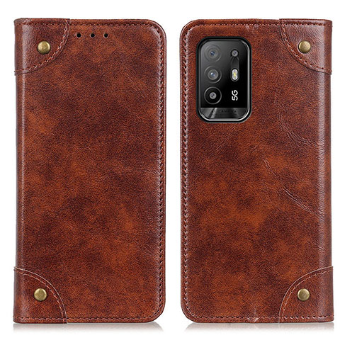 Coque Portefeuille Livre Cuir Etui Clapet M04L pour Oppo A95 5G Marron