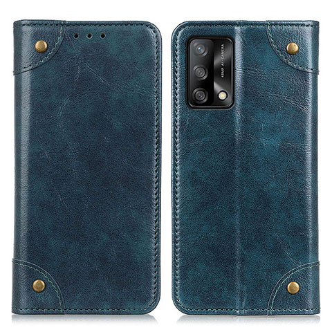 Coque Portefeuille Livre Cuir Etui Clapet M04L pour Oppo F19s Bleu