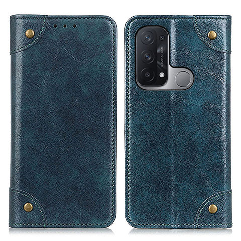 Coque Portefeuille Livre Cuir Etui Clapet M04L pour Oppo Reno5 A Bleu