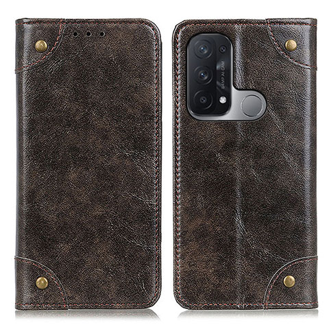 Coque Portefeuille Livre Cuir Etui Clapet M04L pour Oppo Reno5 A Bronze