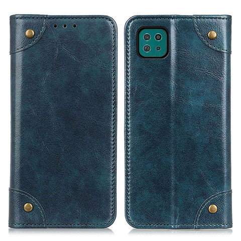 Coque Portefeuille Livre Cuir Etui Clapet M04L pour Samsung Galaxy A22 5G Bleu