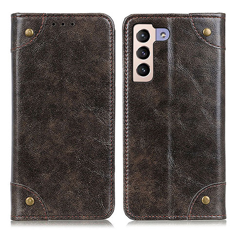 Coque Portefeuille Livre Cuir Etui Clapet M04L pour Samsung Galaxy S21 5G Bronze