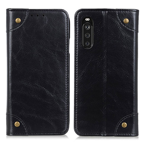 Coque Portefeuille Livre Cuir Etui Clapet M04L pour Sony Xperia 10 III Noir