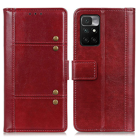 Coque Portefeuille Livre Cuir Etui Clapet M04L pour Xiaomi Redmi 10 4G Bronze