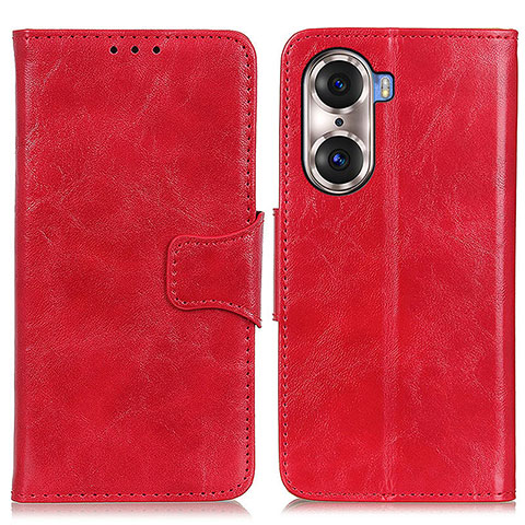 Coque Portefeuille Livre Cuir Etui Clapet M05L pour Huawei Honor 60 5G Rouge