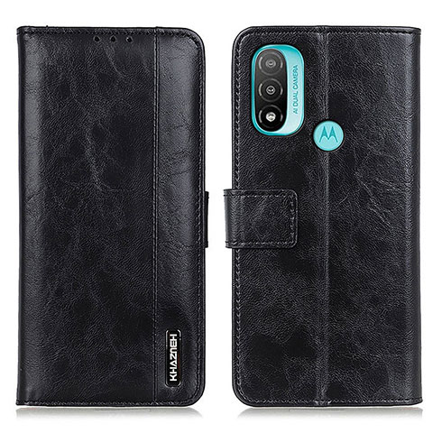 Coque Portefeuille Livre Cuir Etui Clapet M05L pour Motorola Moto E30 Noir