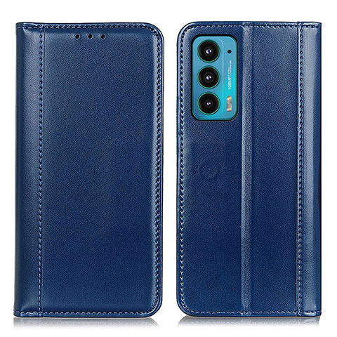 Coque Portefeuille Livre Cuir Etui Clapet M05L pour Motorola Moto Edge 20 5G Bleu