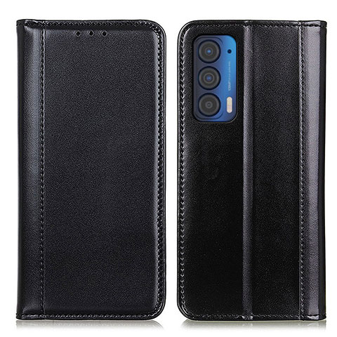 Coque Portefeuille Livre Cuir Etui Clapet M05L pour Motorola Moto Edge (2021) 5G Noir