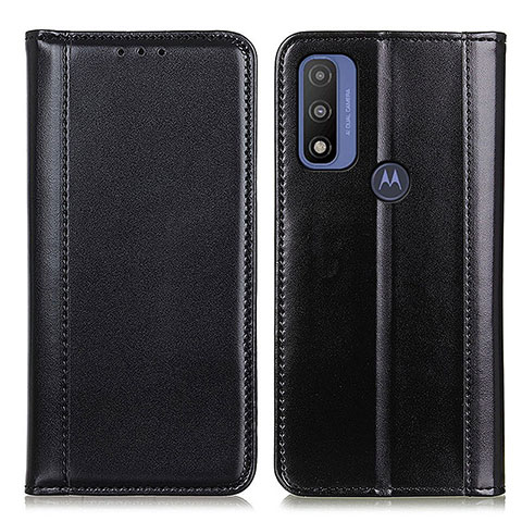 Coque Portefeuille Livre Cuir Etui Clapet M05L pour Motorola Moto G Pure Noir