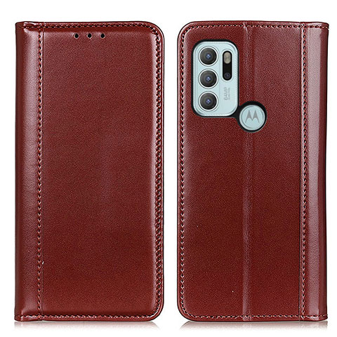 Coque Portefeuille Livre Cuir Etui Clapet M05L pour Motorola Moto G60s Marron