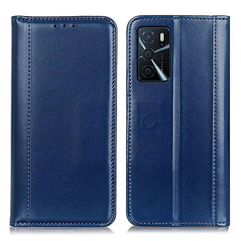 Coque Portefeuille Livre Cuir Etui Clapet M05L pour Oppo A16s Bleu