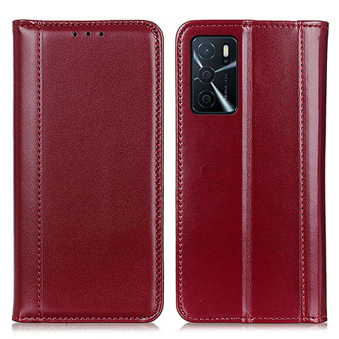 Coque Portefeuille Livre Cuir Etui Clapet M05L pour Oppo A16s Rouge