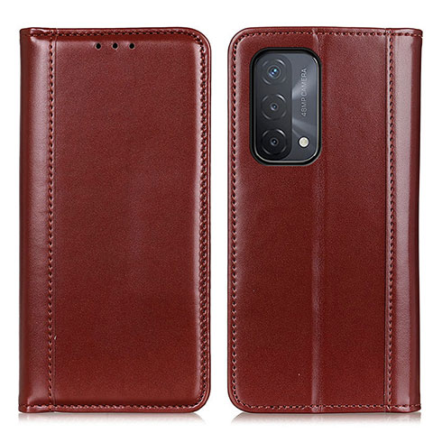 Coque Portefeuille Livre Cuir Etui Clapet M05L pour Oppo A54 5G Marron